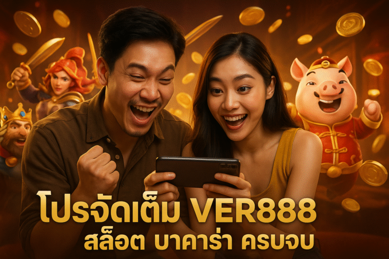 โปรจัดเต็ม VER888 สล็อต บาคาร่า ครบจบ