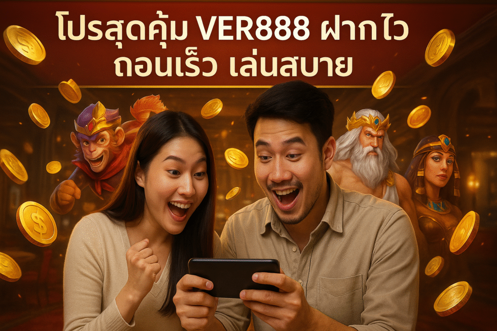 โปรสุดคุ้ม VER888 ฝากไว ถอนเร็ว เล่นสบาย