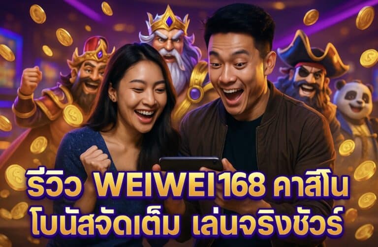รีวิว WEIWEI168 คาสิโน โบนัสจัดเต็ม เล่นจริงชัวร์